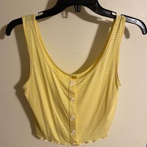 Yellow Cropped Tank